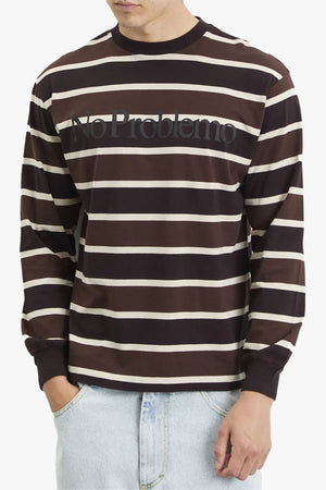No Problemo Striped Longsleeve T-shirt