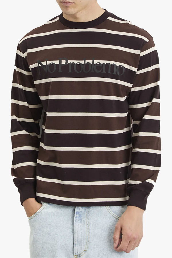 No Problemo Striped Longsleeve T-shirt