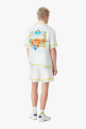 Flower Court Silk Shorts