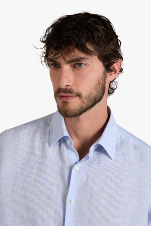 Pinstripe Linen Shirt