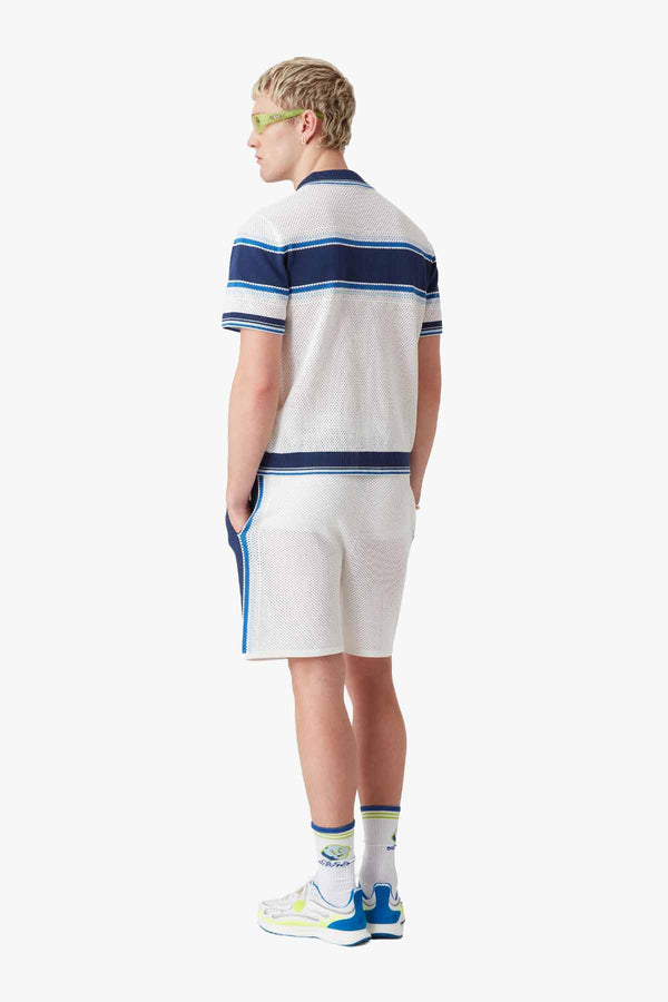 Mesh Stripe Polo