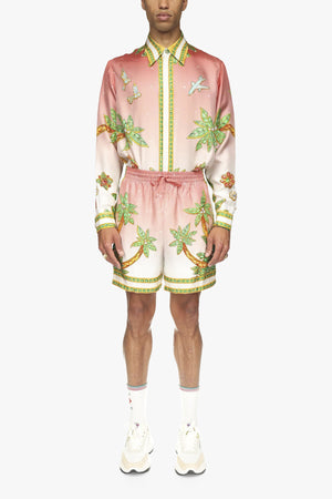 DRAWSTRING SILK SHORTS