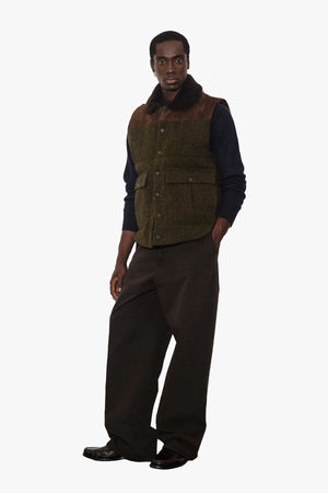 Alan Wool Twill Padded Vest