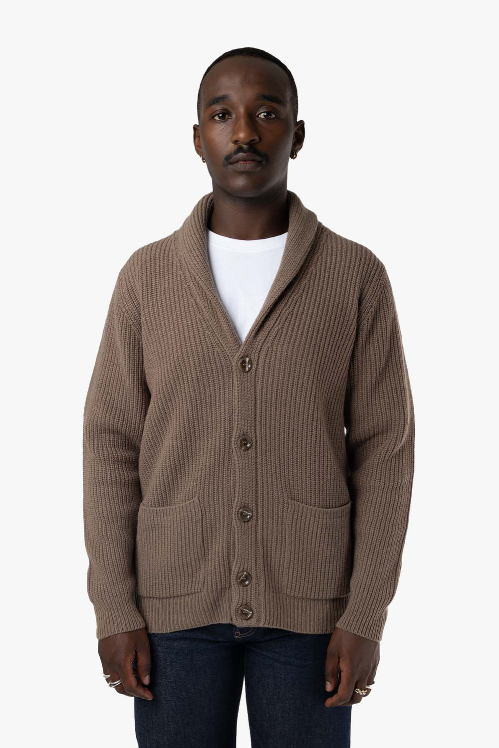 Lambswool Shawl Collar Cardigan