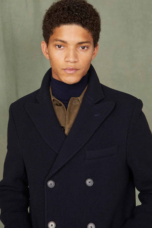 Aron Double Breasted Wool Coat