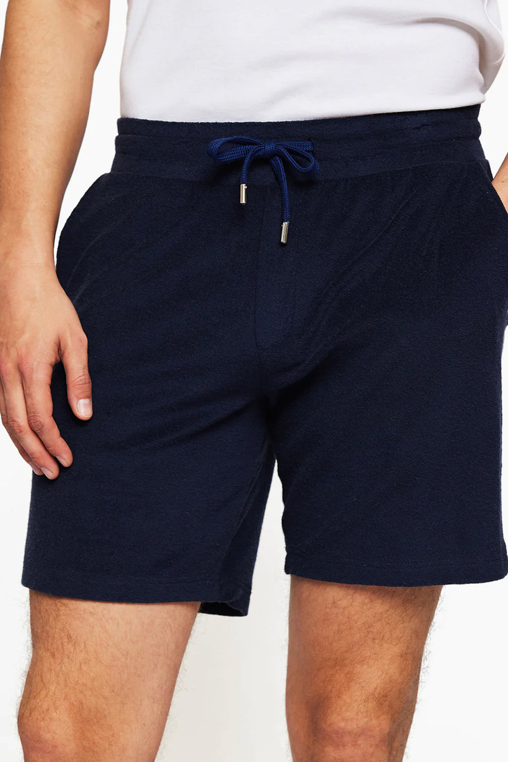 Augusto Terry Cotton Blend Shorts