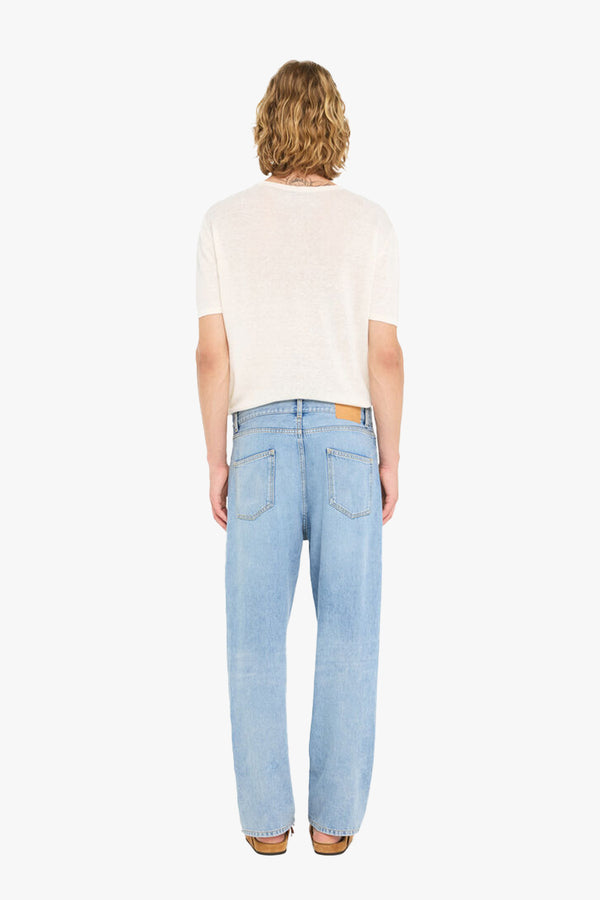 LIGHT WASH DENIM PANTS
