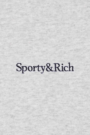 Serif Logo Embroidered Wide Sweatpant