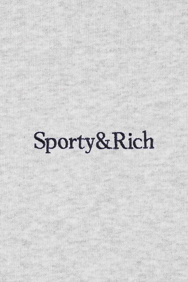 Serif Logo Embroidered Wide Sweatpant