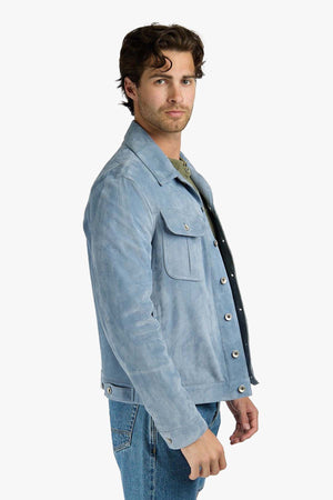 Davis Suede Trucker Jacket