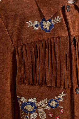 Western Suede Fringe Jacket