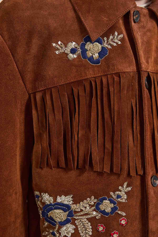 Western Suede Fringe Jacket