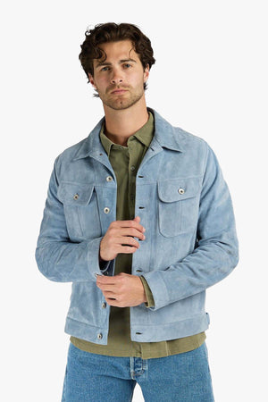 Davis Suede Trucker Jacket