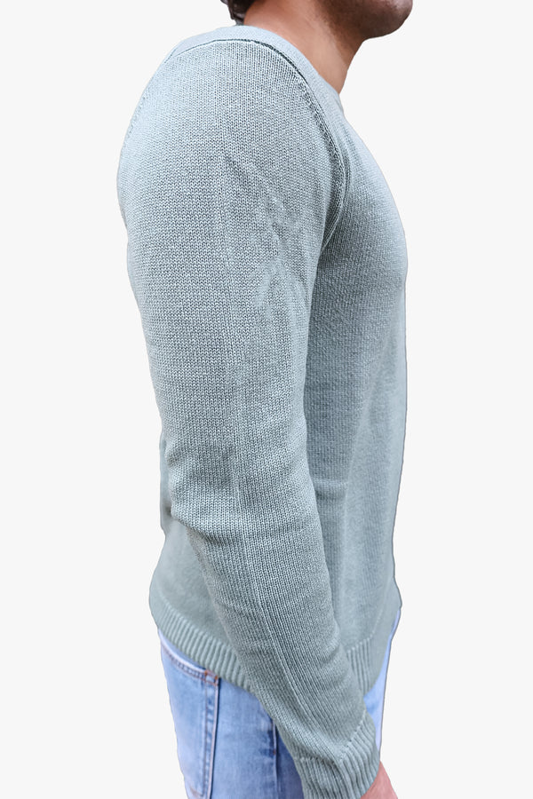 Wool Cashmere Crewneck Sweater