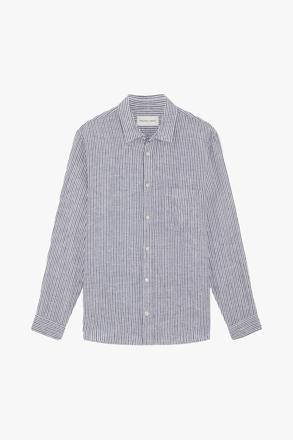 Telles Linen Striped Shirt