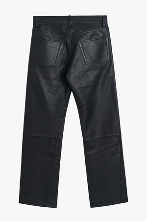 Straight Twist Leather Pant