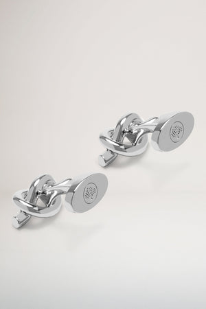 Knot Silverplated Cufflinks