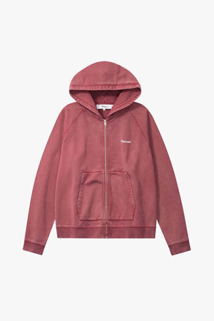Logo Zip Hooded Sweatshirt