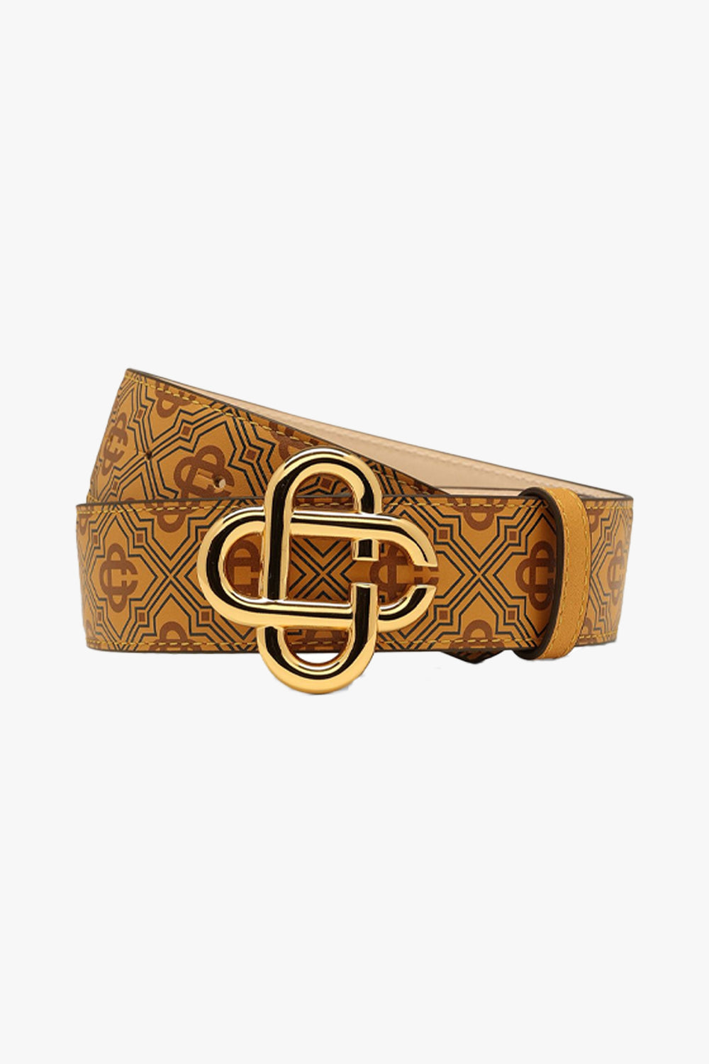 WHILE CC LOGO BUCKLE PRINTED BELT
