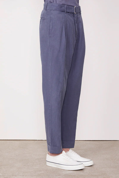 Hugo Garment Dyed Cotton/Tencel Trouser