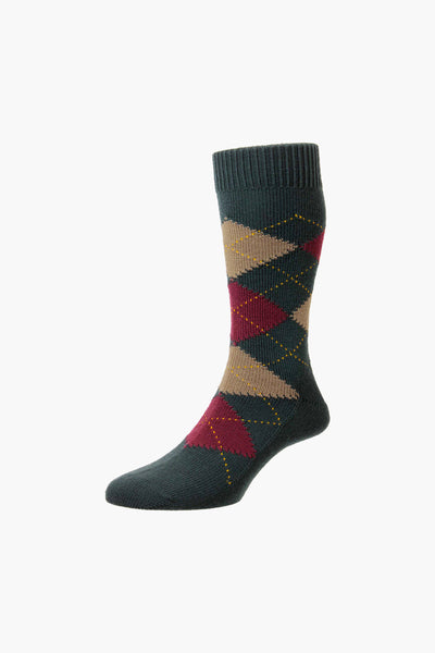 Argyle Merino Wool Sock