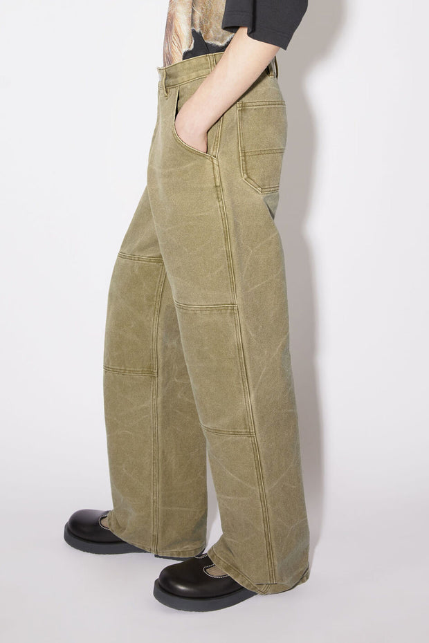 Regular Fit Canvas Trousers