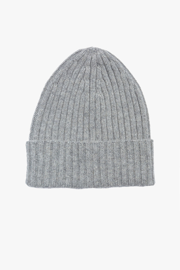 Ribbed Cashmere Beanie