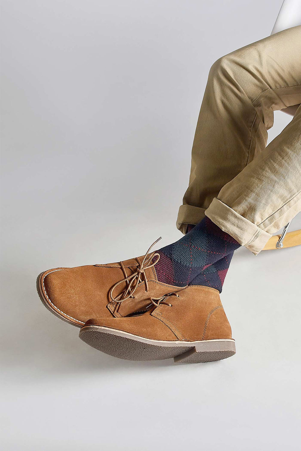 Argyle Merino Wool Sock