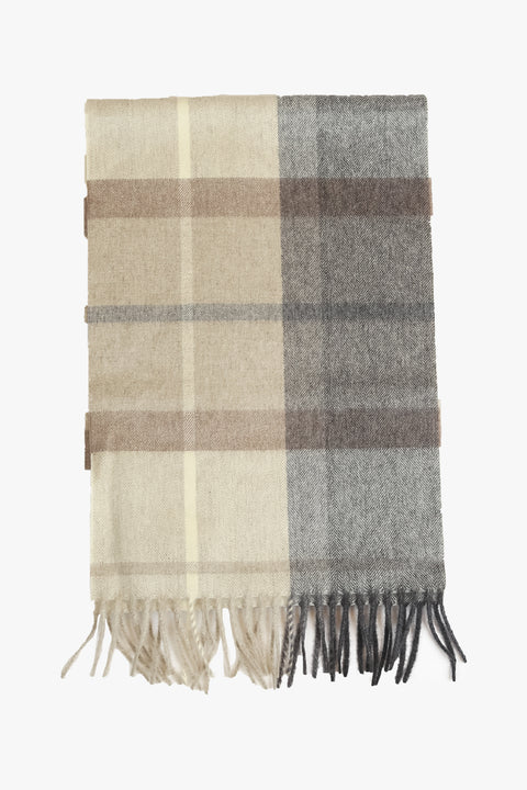 Brown Checked Scarf