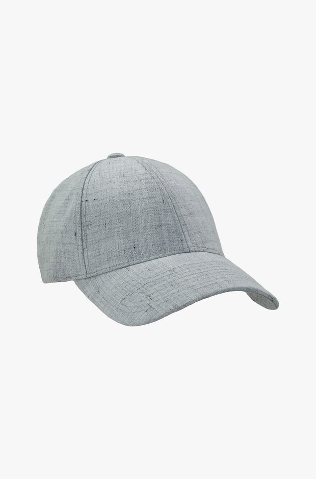 Pearl Grey Linen Cap