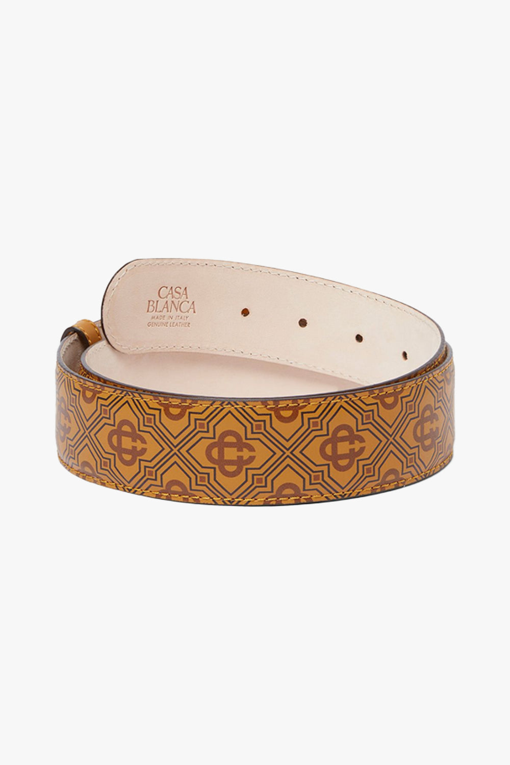WHILE CC LOGO BUCKLE PRINTED BELT