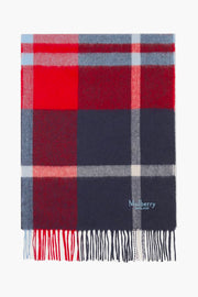 Small Check Lambswool Scarf
