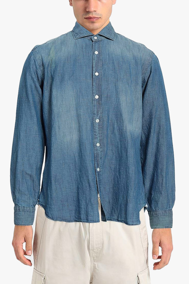 Cotton/Linen Denim Shirt