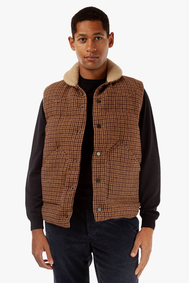Houndstooth Wool Vest